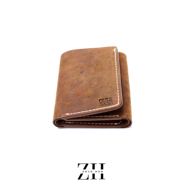Crazy Beat – Vintage Leather Trifold Wallet