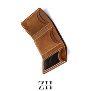 Crazy Beat – Vintage Leather Trifold Wallet