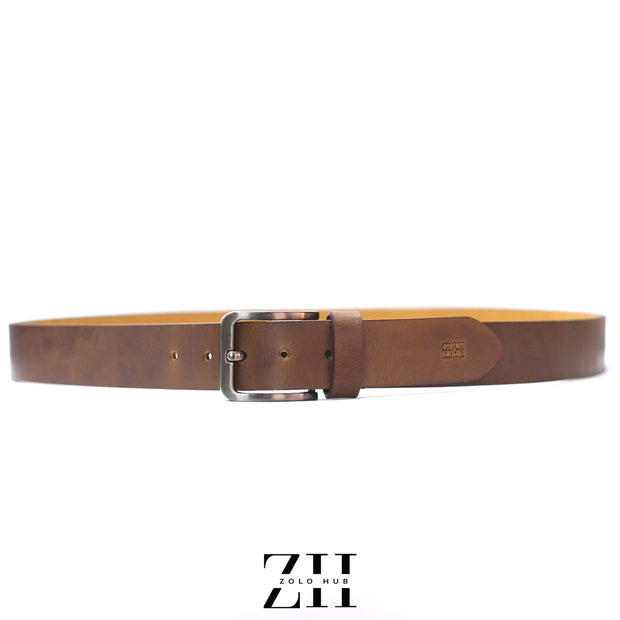 Crazy Hub – Dual Tone Brown Leather Belt