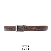 CrocoHub – Genuine Cow Leather Crocodile Textured Belt