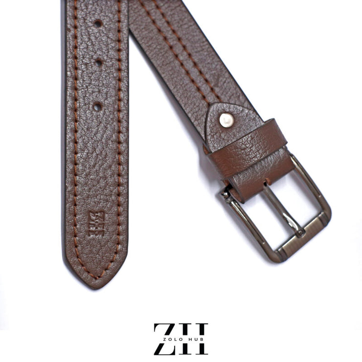 Zolo X Premium Stitched Leather Belt
