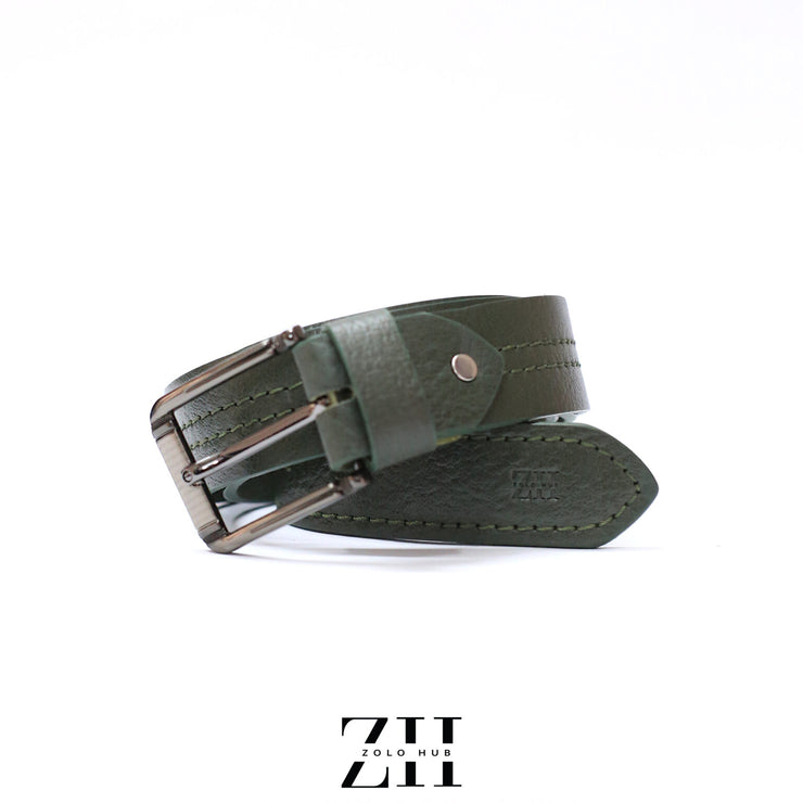 Zolo X Premium Stitched Leather Belt
